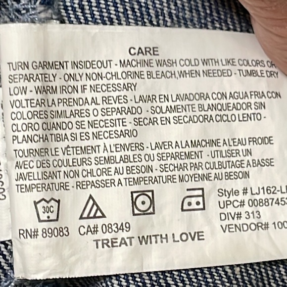 L.e.i Vintage Juniors Stars & Stripes Snap Vest.  Very Good Condition. Size L. - Picture 10 of 10